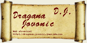 Dragana Jovonić vizit kartica